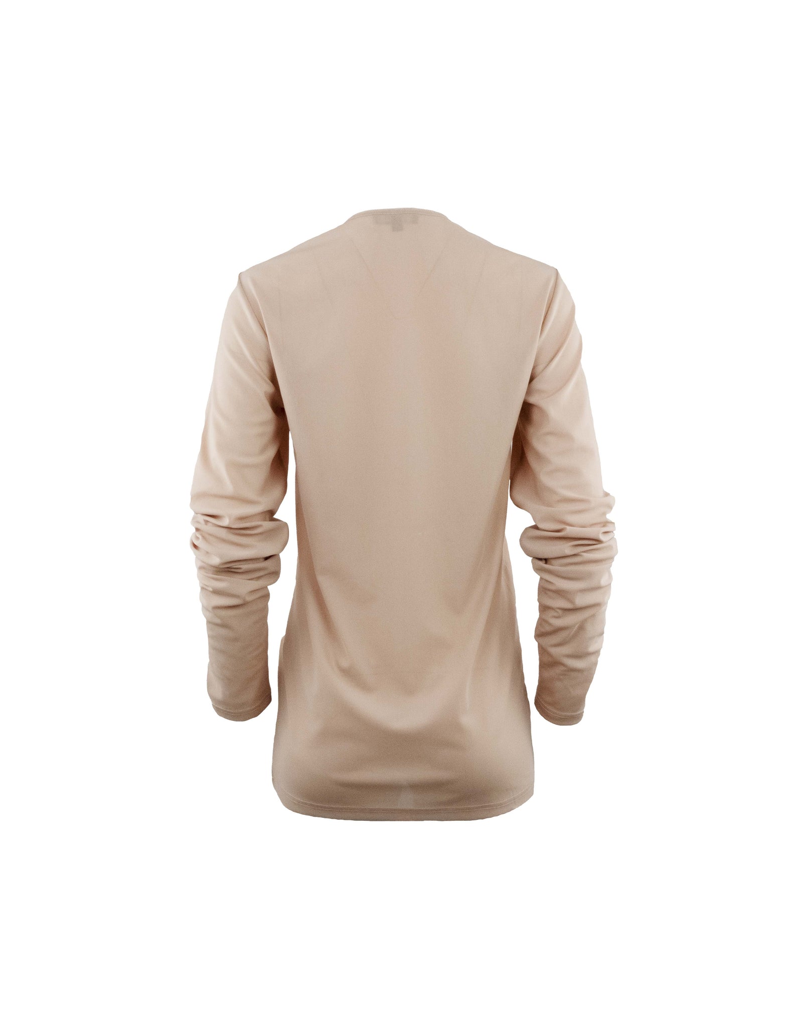 Beige & White Patterned Long Sleeved Shirt