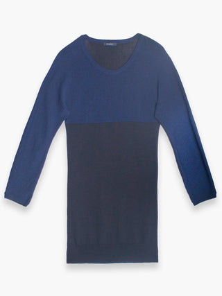 Black And Blue Merino Wool Jumper