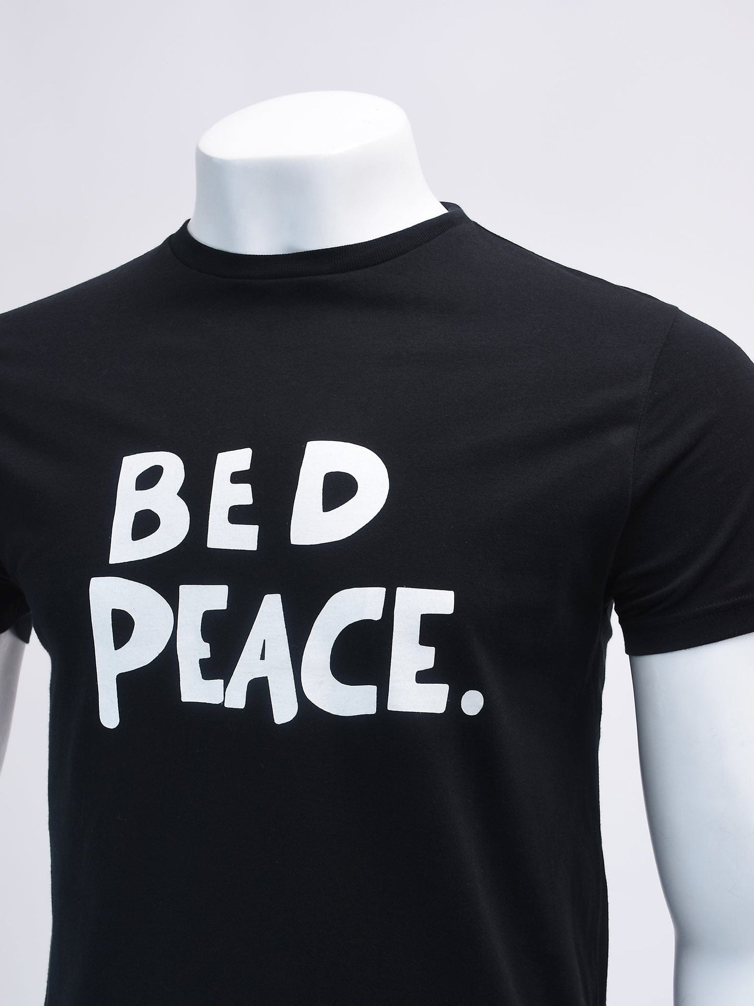 Black and White Bed Peace T-Shirt