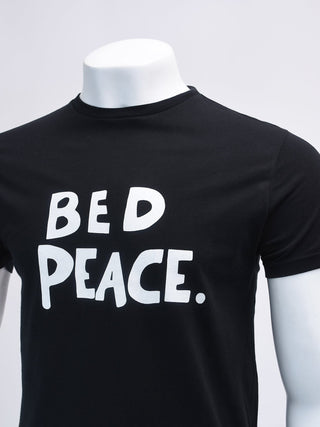 Black and White Bed Peace T-Shirt