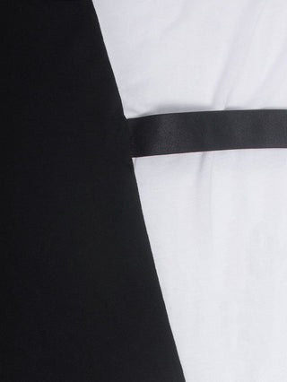 Black and White Vest Top with Black Strap