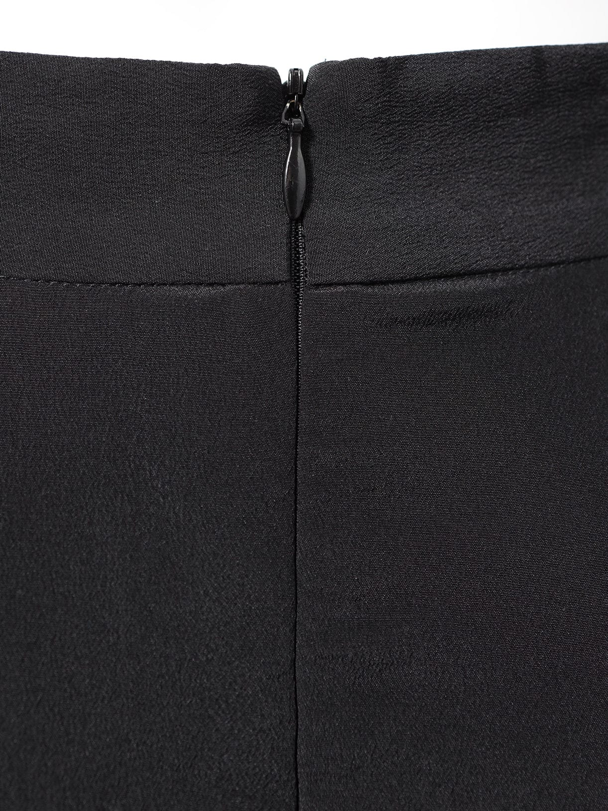 Black Asymmetric Mesh Skirt