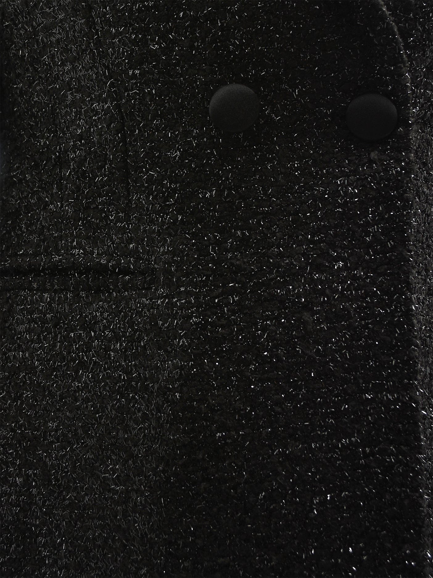 Black Dress Coat with Sparkling Wool Fabric