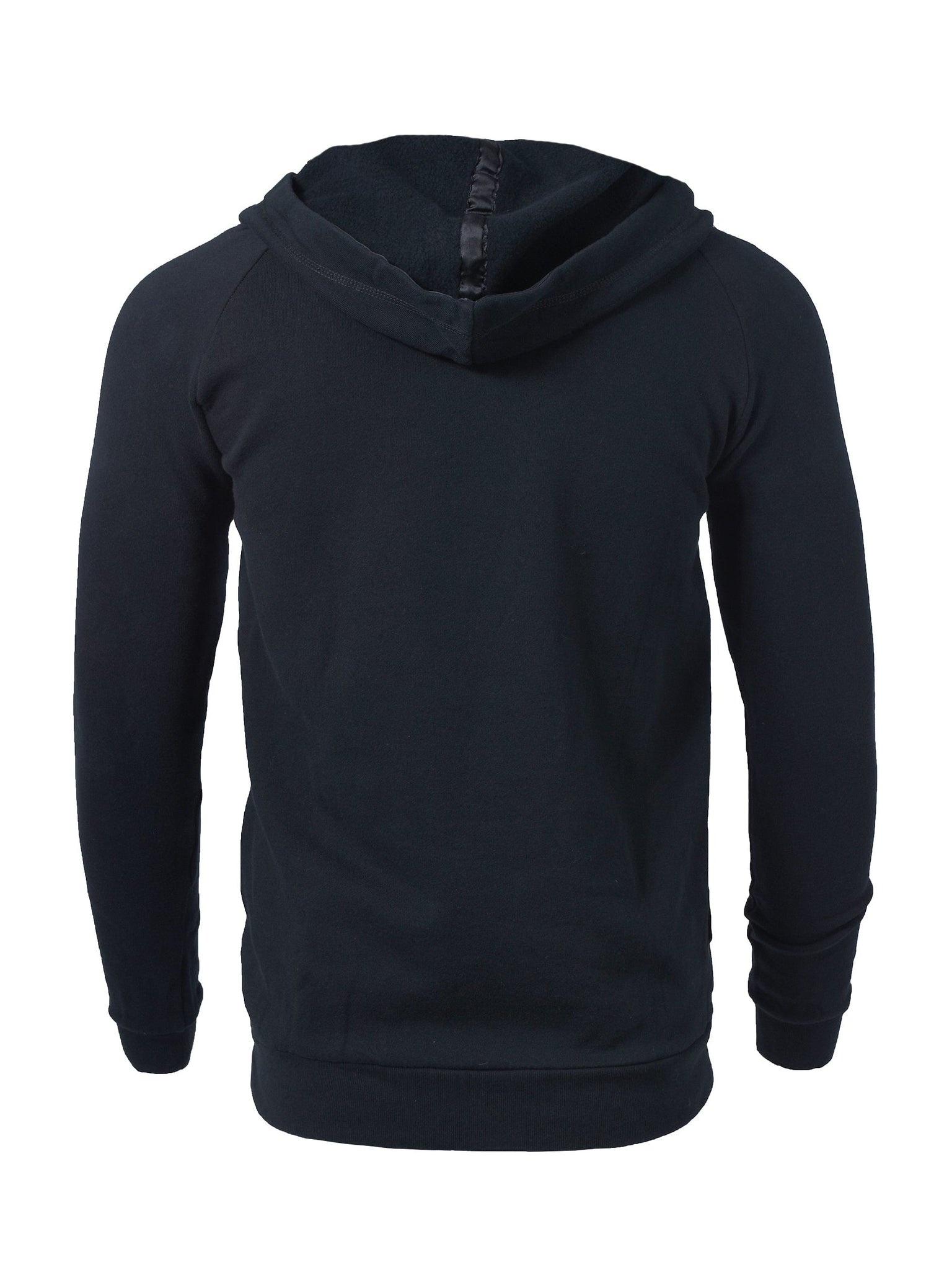 Black Funnel Neck Hoodie