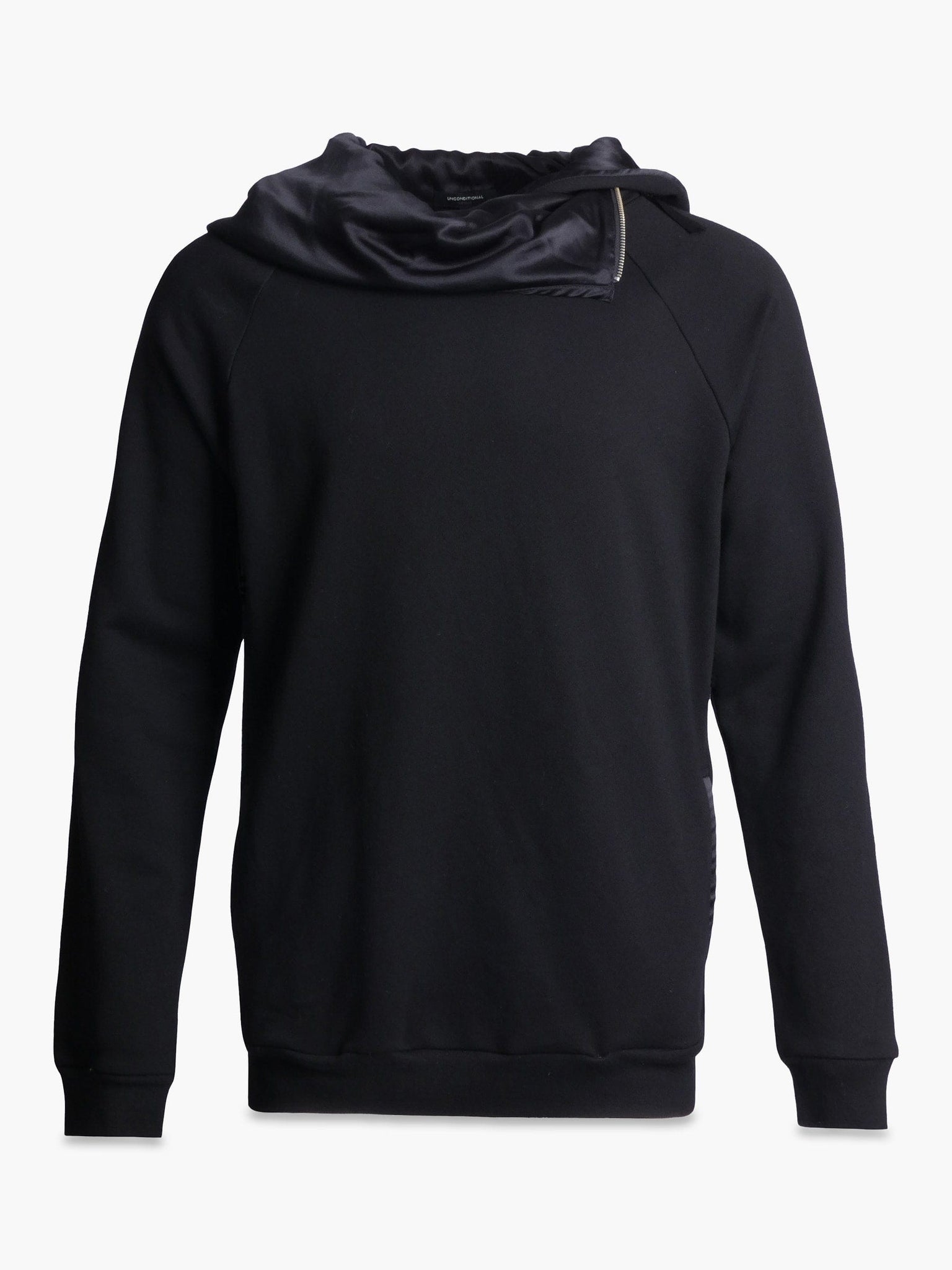Black Hoodie with Silk Lining