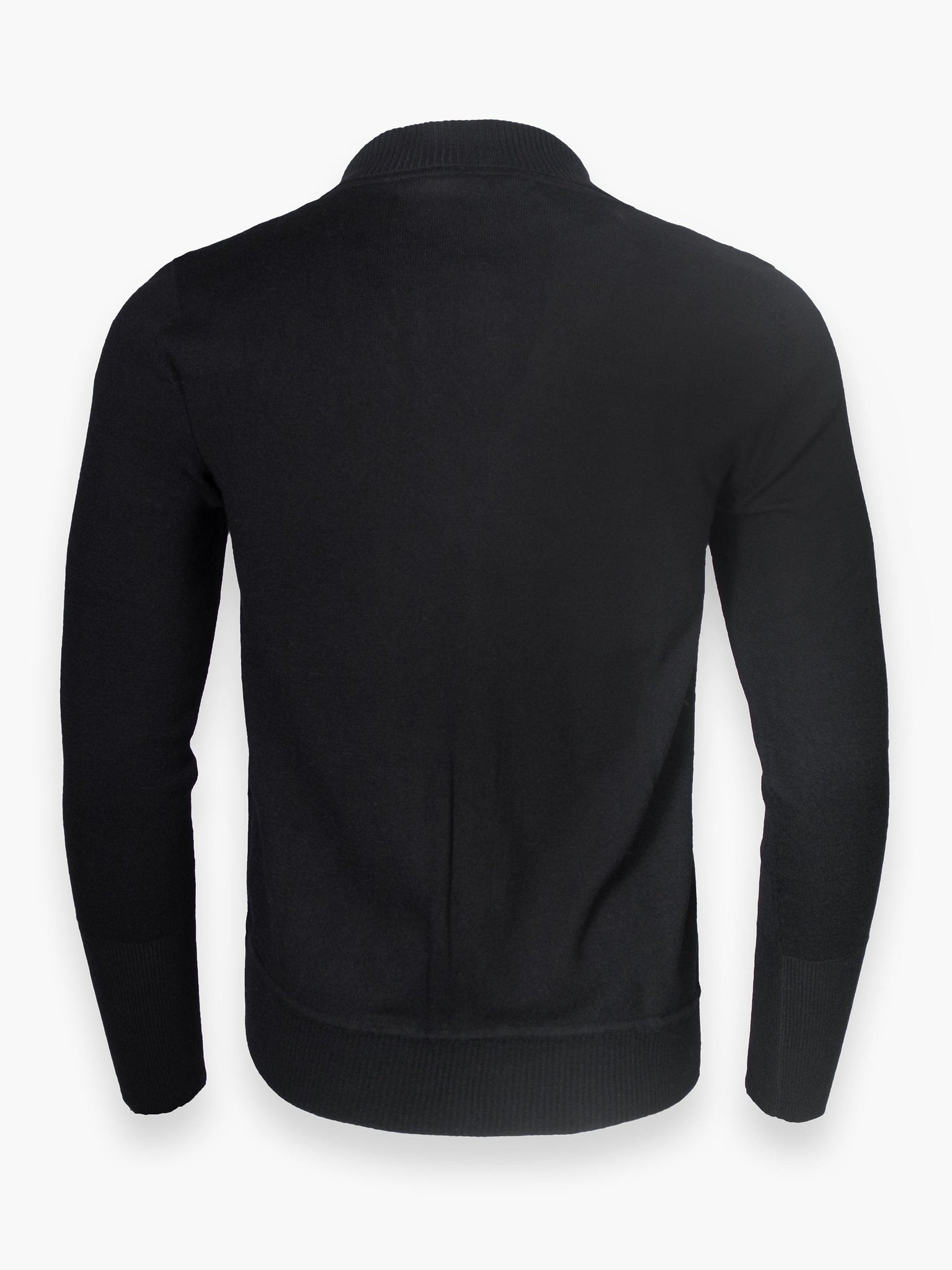 Black Jumper With Draping Material