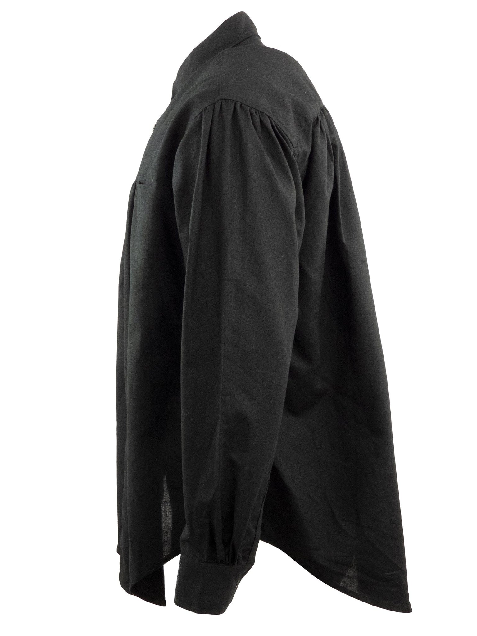 Black Long Sleeved Cotton Shirt