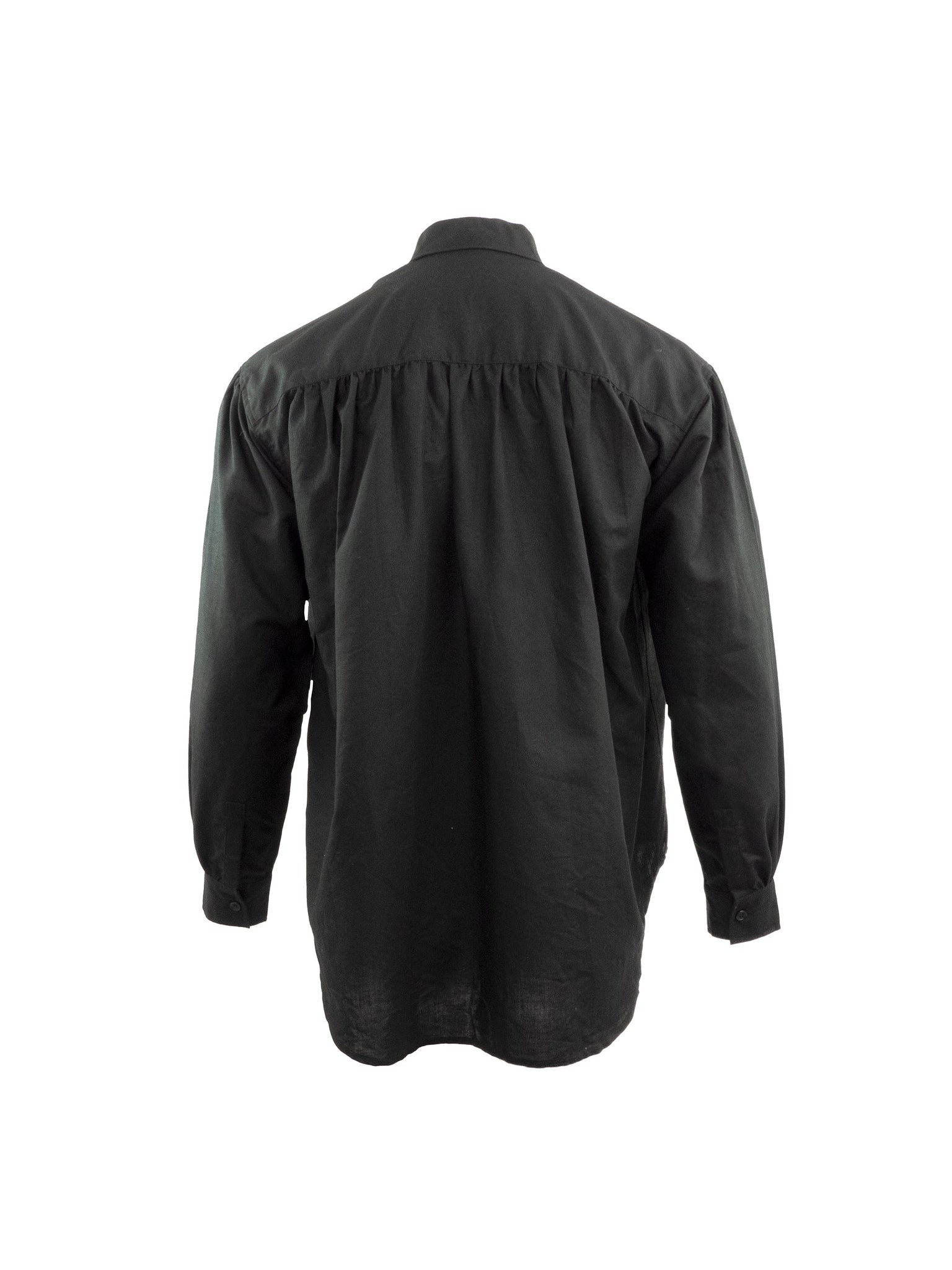 Black Long Sleeved Cotton Shirt