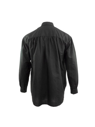 Black Long Sleeved Cotton Shirt