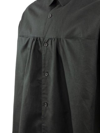 Black Long Sleeved Cotton Shirt