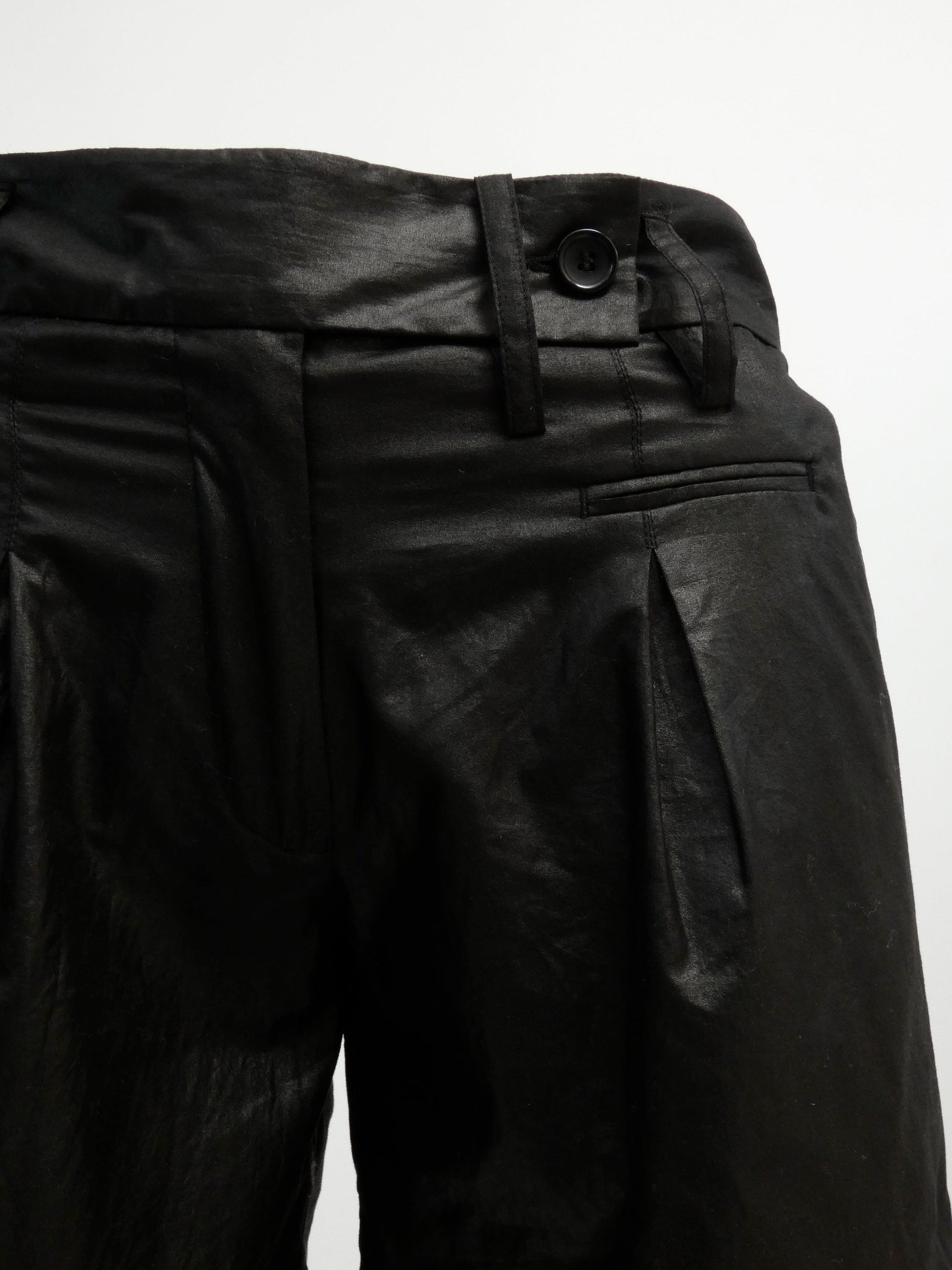 Black Metallic Shorts