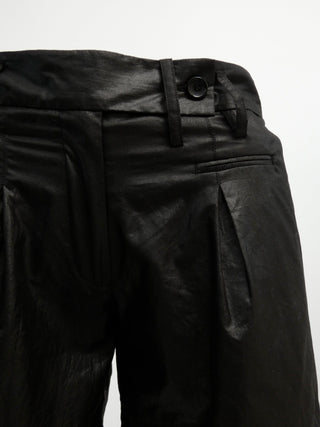 Black Metallic Shorts