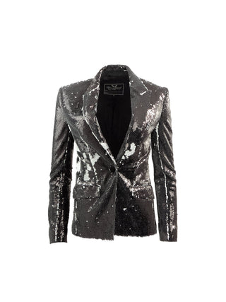 Black Sequin Blazer