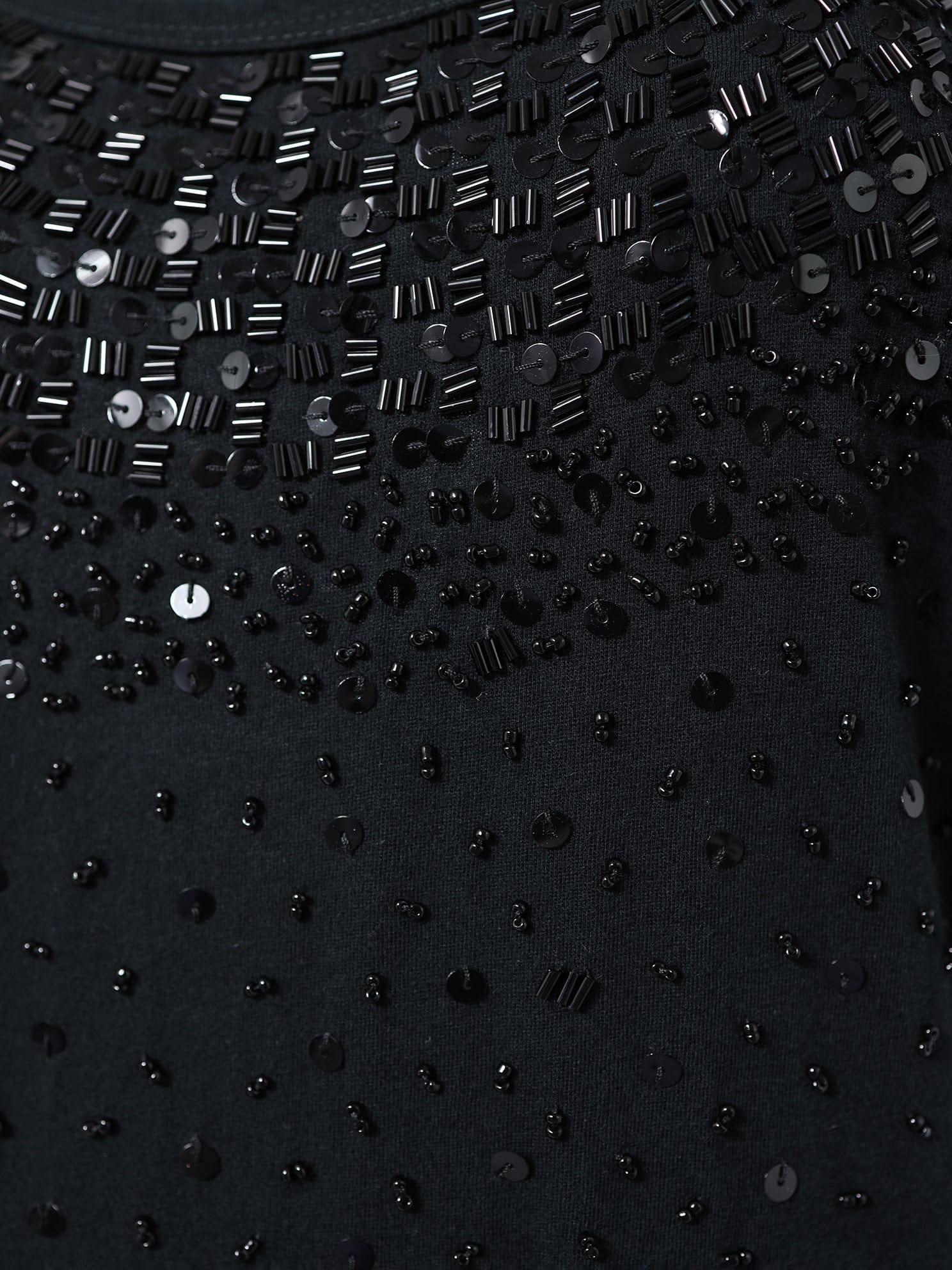 Black Sequin Vest Dress
