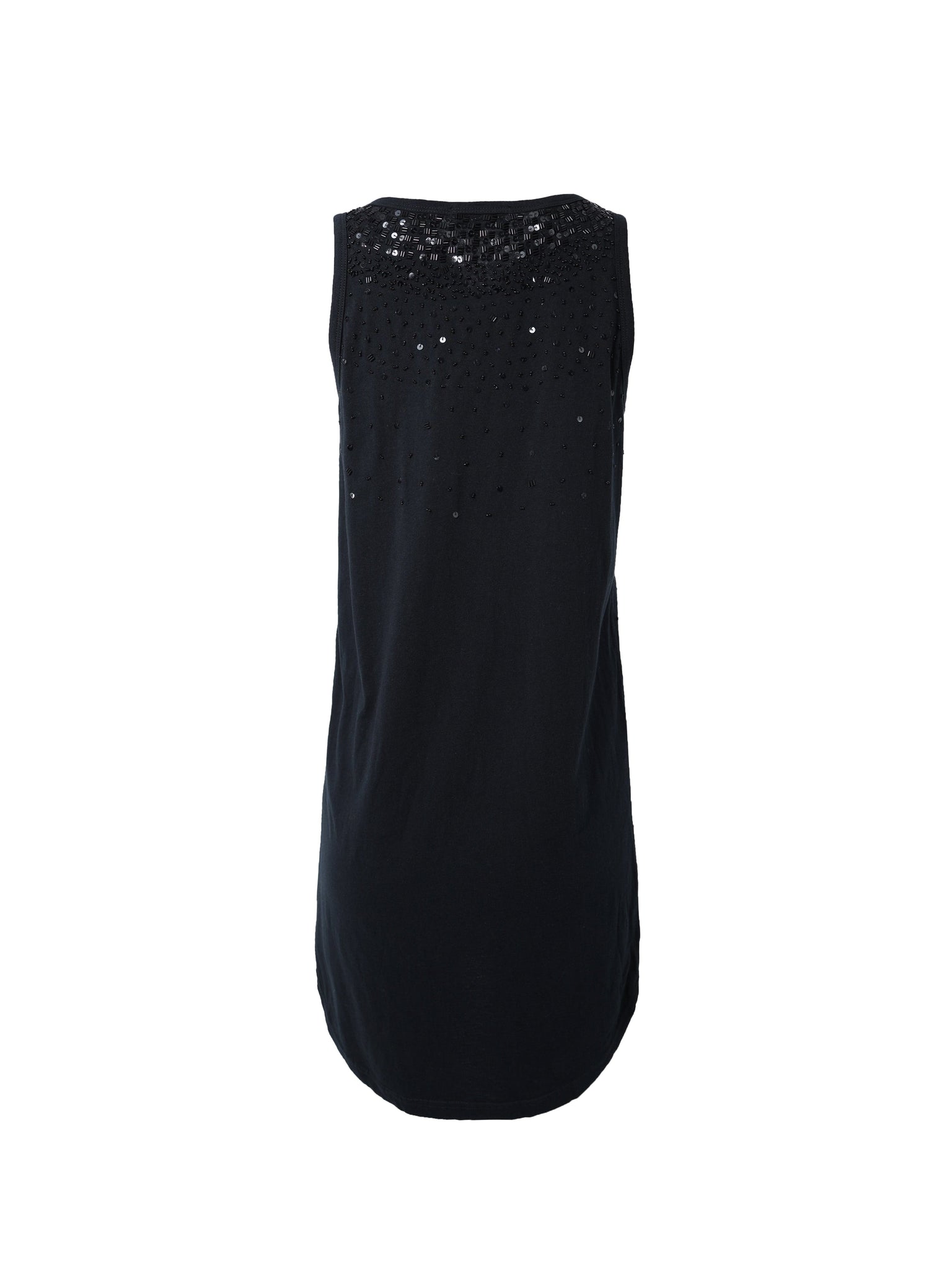 Black Sequin Vest Dress