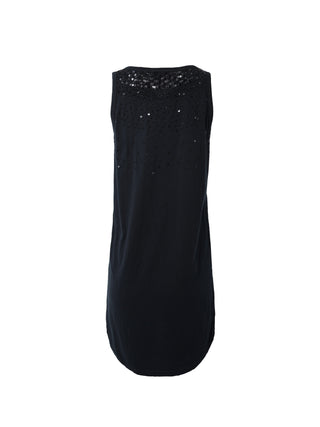 Black Sequin Vest Dress