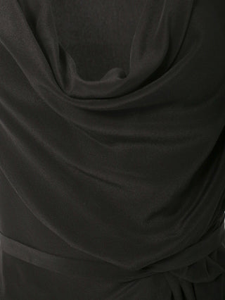Black Sleeveless Tie Up Dress