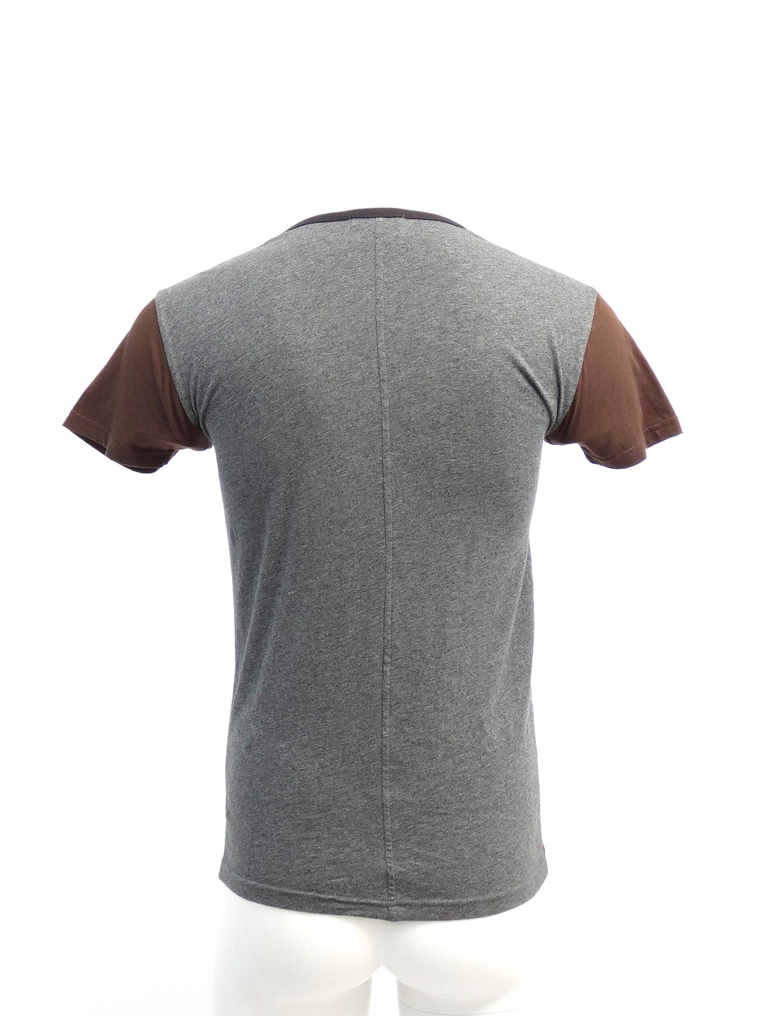 Black T-Shirt with Brown Sleeves