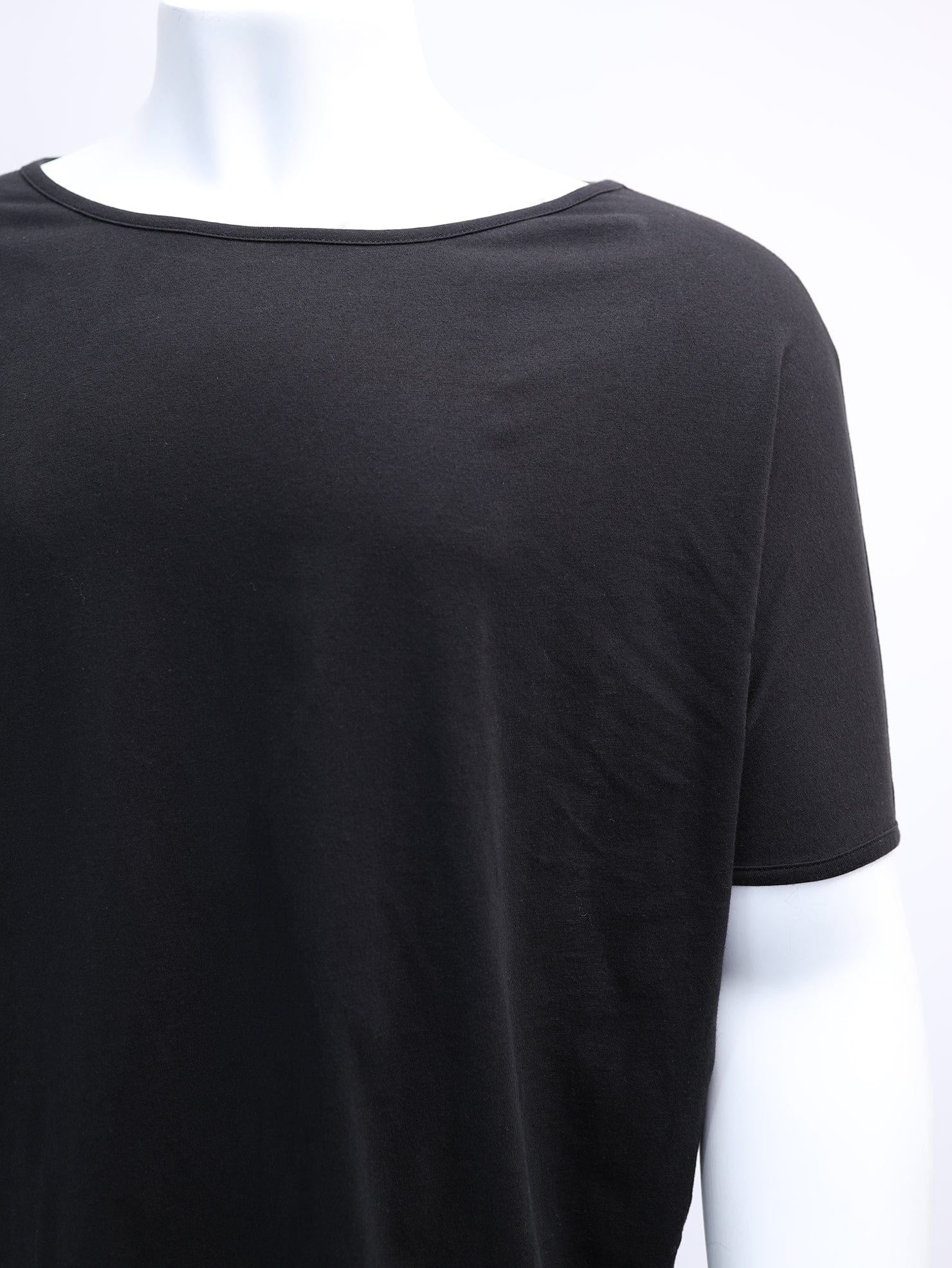 Black T-Shirt with Chiffon Back