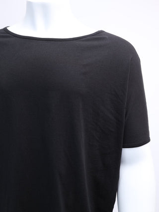 Black T-Shirt with Chiffon Back