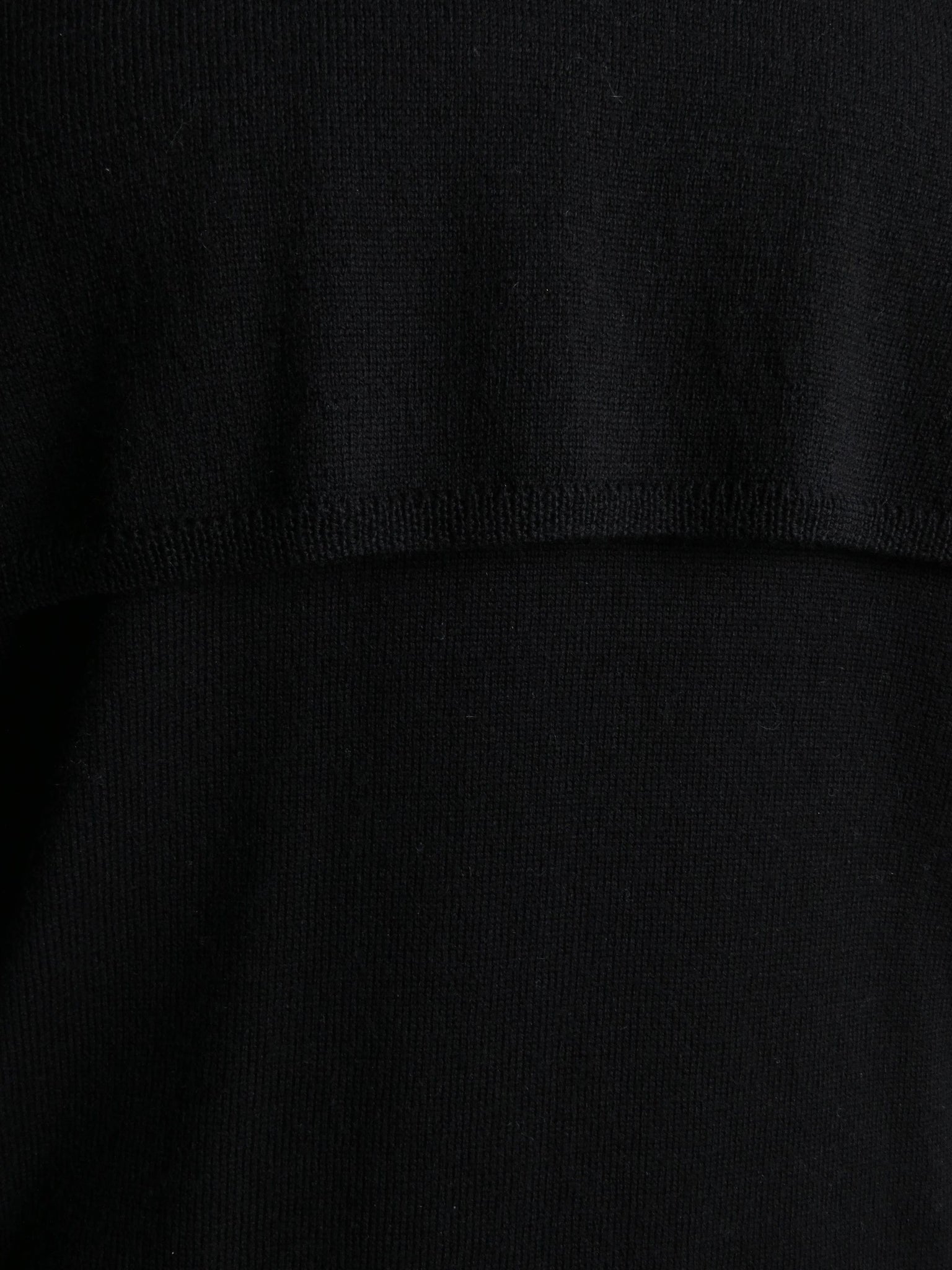 Black Tailcoat Wool Sweater