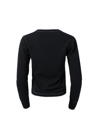 Black V-Neck Jumper
