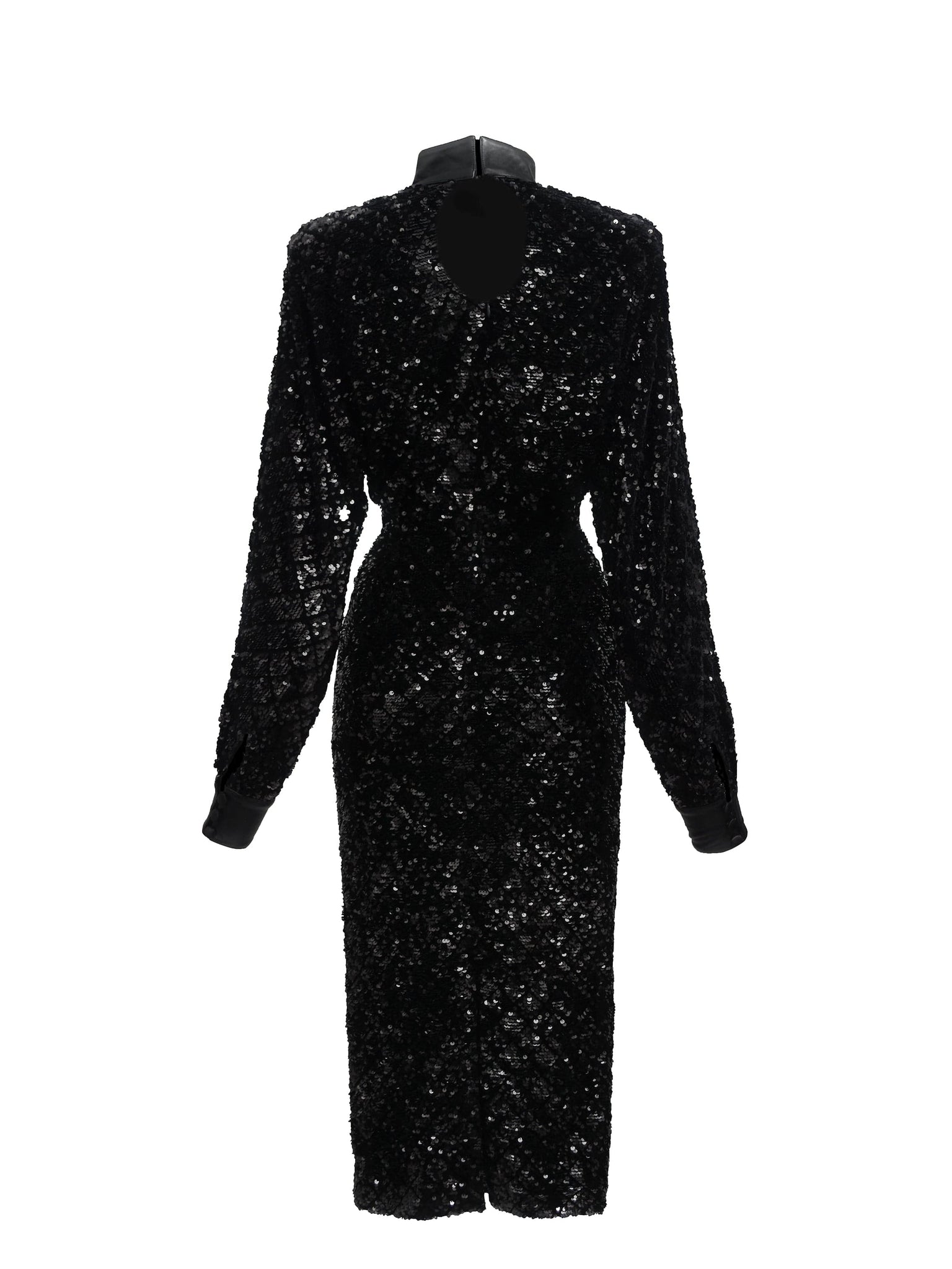 Black Velvet Sequins Dress