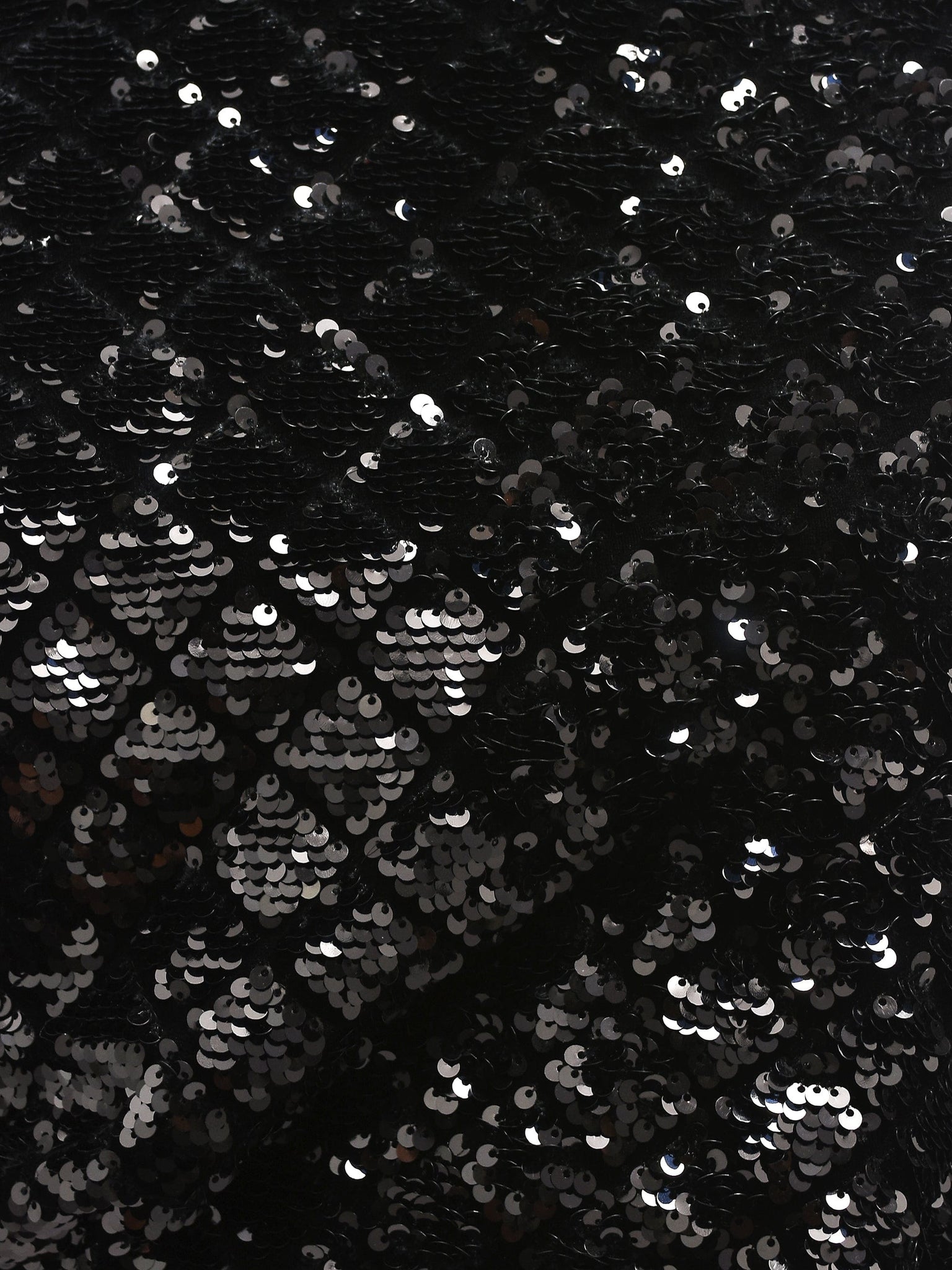 Black Velvet Sequins Dress