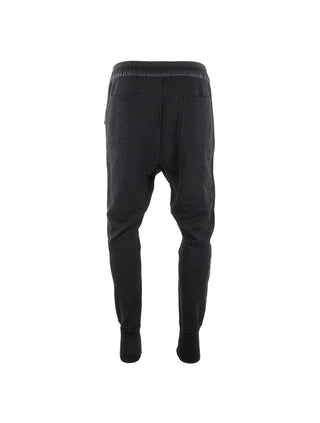 Black Zip Pockets Joggers with Satin Stripe