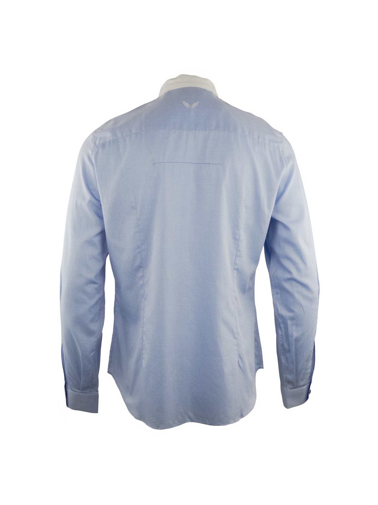 Blue and White Collared Shirt