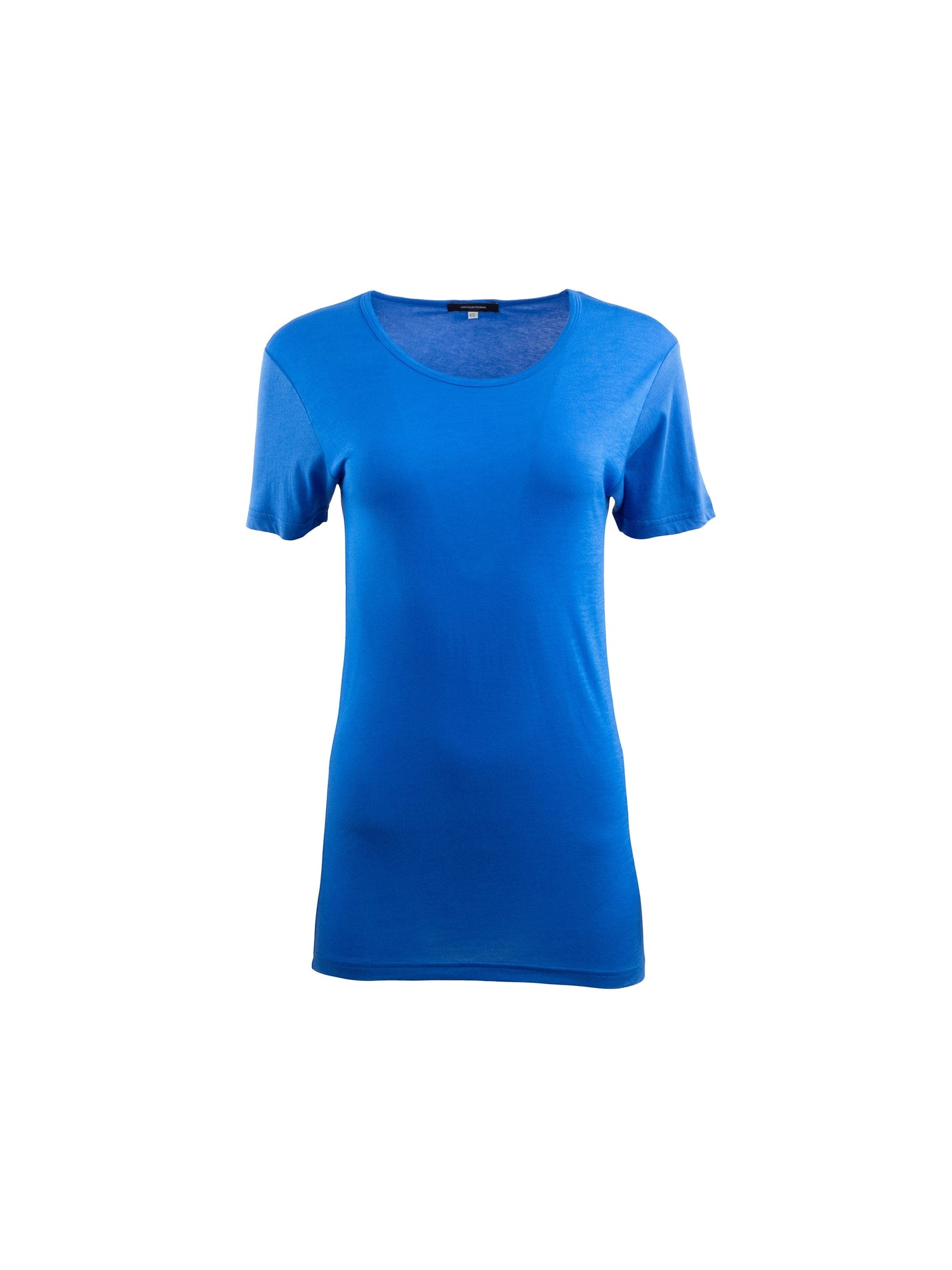 Blue High Neck T-Shirt