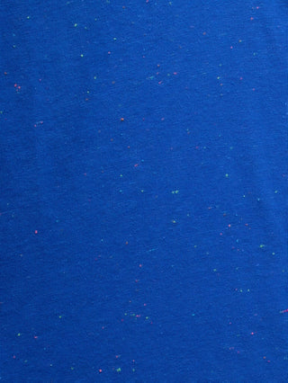 Blue T-Shirt Colourful Speckled Details