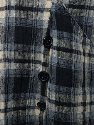 Brown Checked Vest