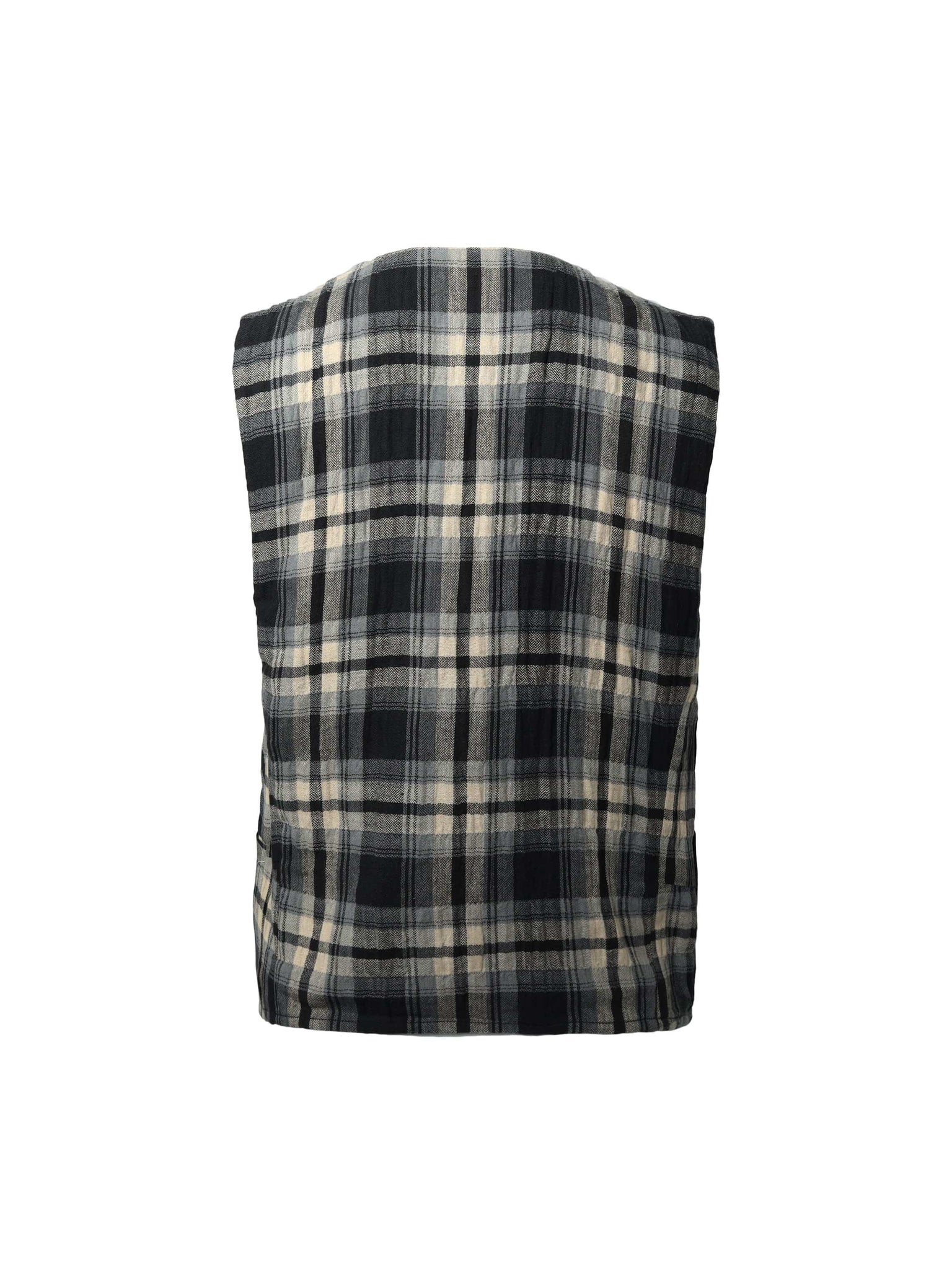 Brown Checked Vest