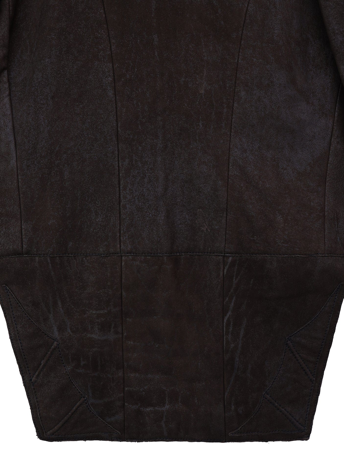 Brown Suede Leather Tail Jacket