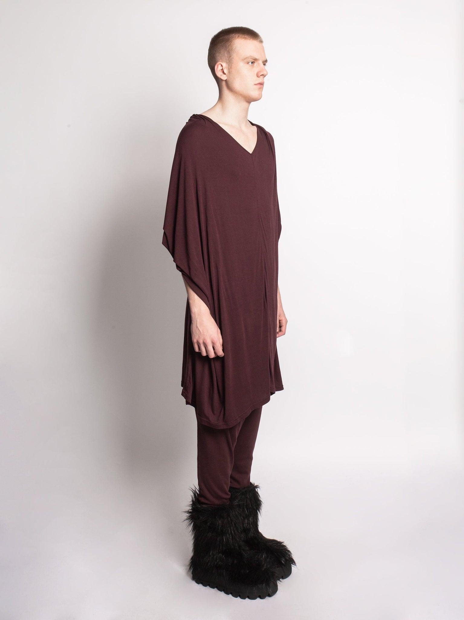 Burgundy Multilayered Shirt