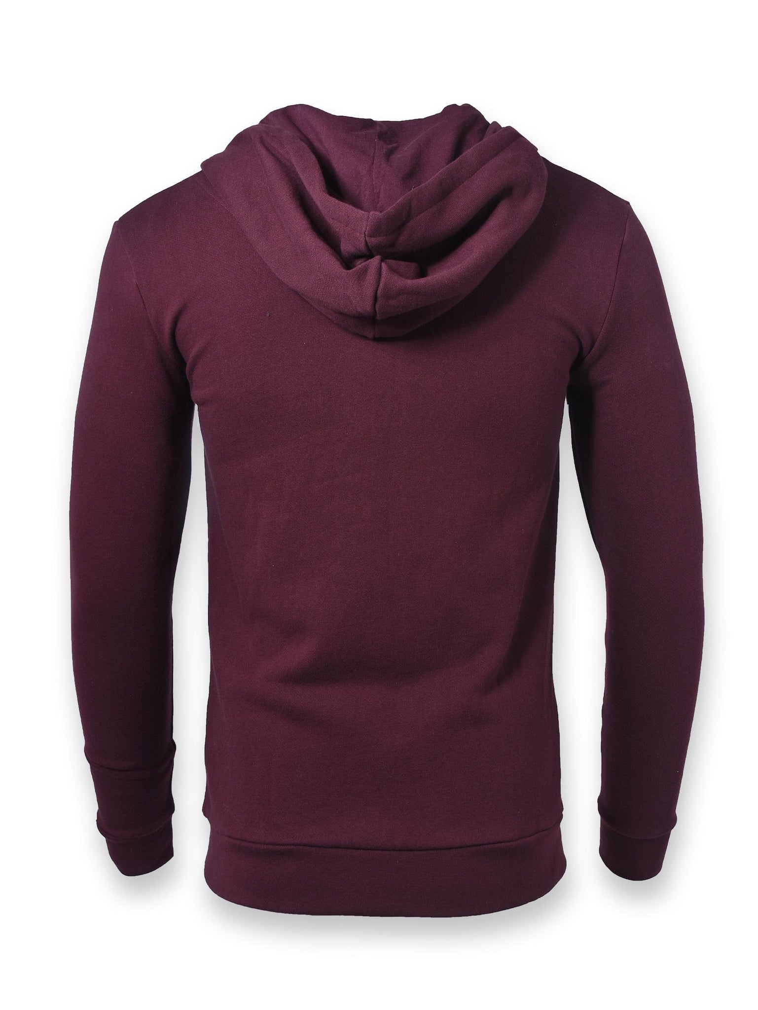 Burgundy Zip-Up Hoodie