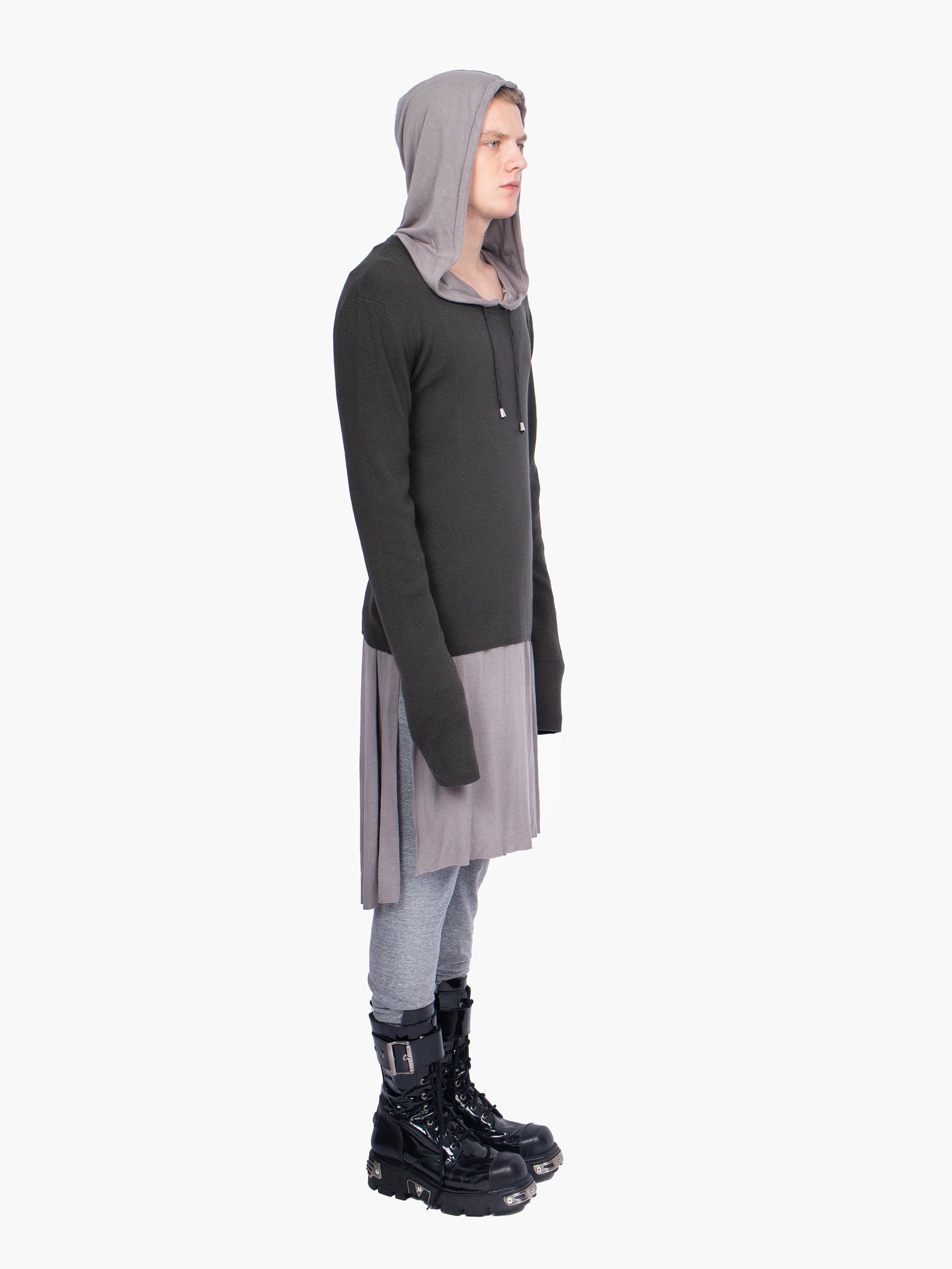 Cashmere Silk Blend Jumper in Dark Green