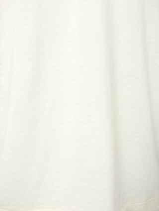 Cream Crew Neck T-Shirt with Mesh Back