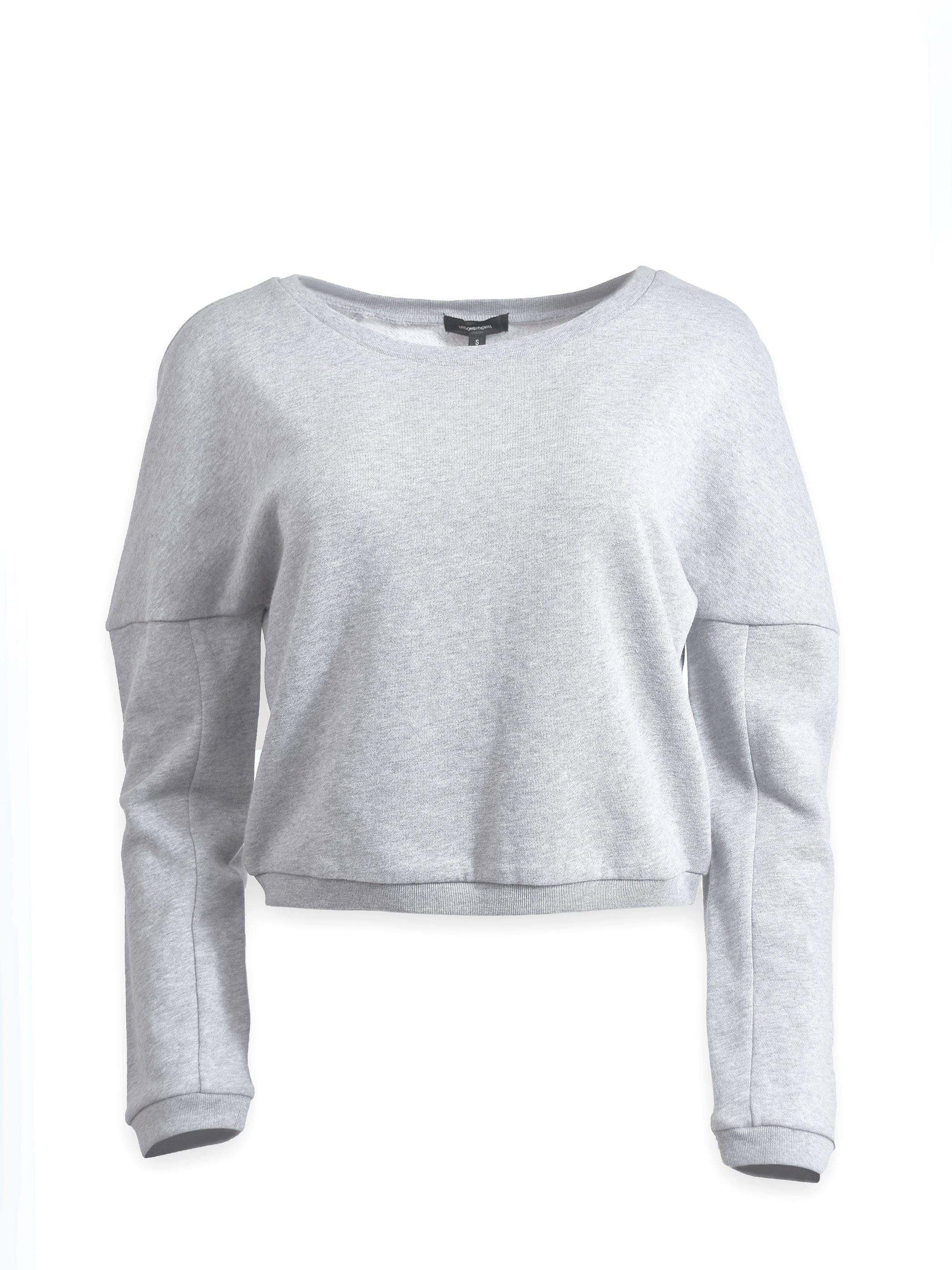 Cropped Sweatshirt in Grey | UNCONDITIONAL