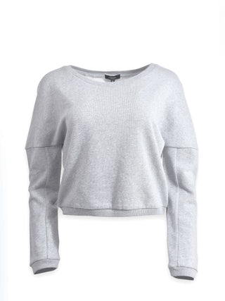 Cropped Sweatshirt in Grey