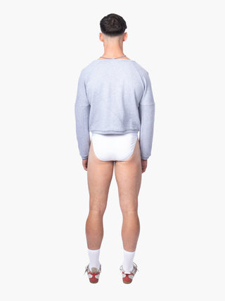 Cropped Sweatshirt in Grey