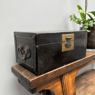Dark Brown Vintage Chinese Hardwood Case