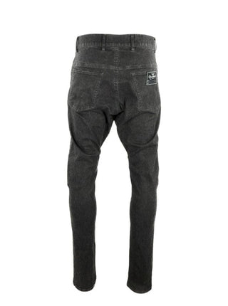 Dark Grey Black Spray Jeans