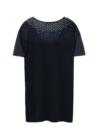 Dark Grey Sequin T-Shirt