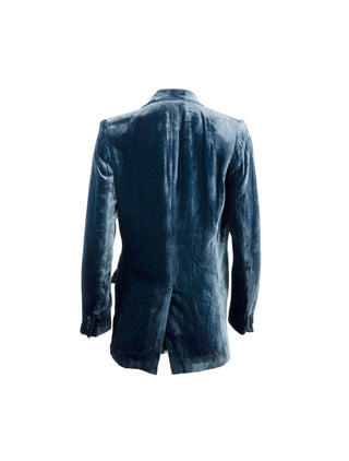 Deep Blue Velour Blazer