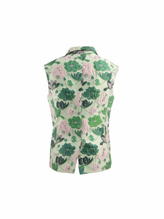 Floral Cutaway Waistcoat