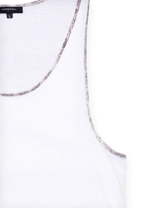 Floral Detailed White Vest