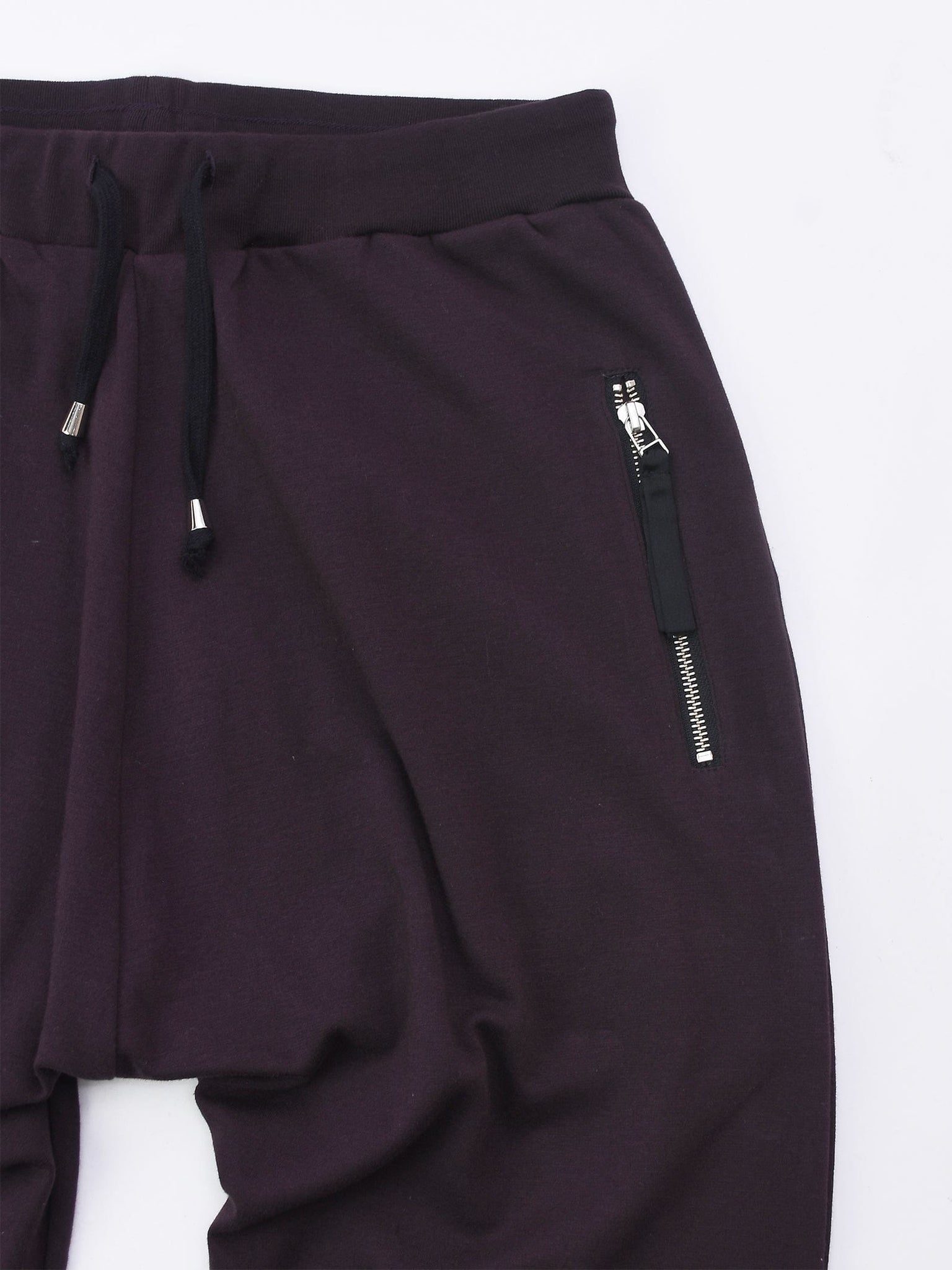 Grape Drop Crotch Cropped Joggers
