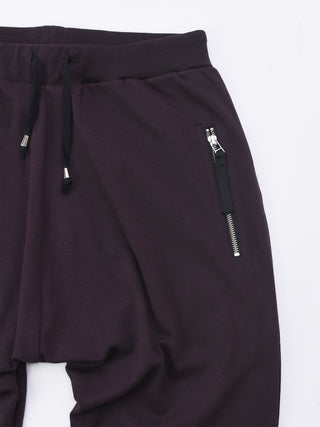Grape Drop Crotch Cropped Joggers